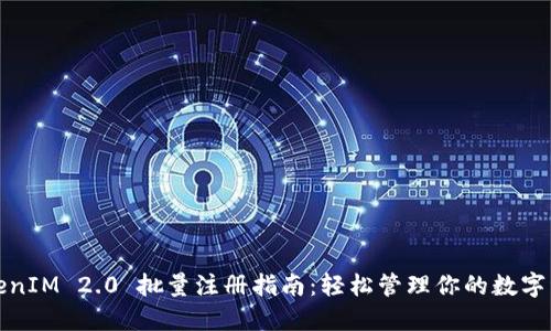 TokenIM 2.0 批量注册指南：轻松管理你的数字资产